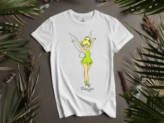 Discover Disney Peter Pan Tinker Bell Water T-shirt T shirt Men Women Unisex Tshirt K263