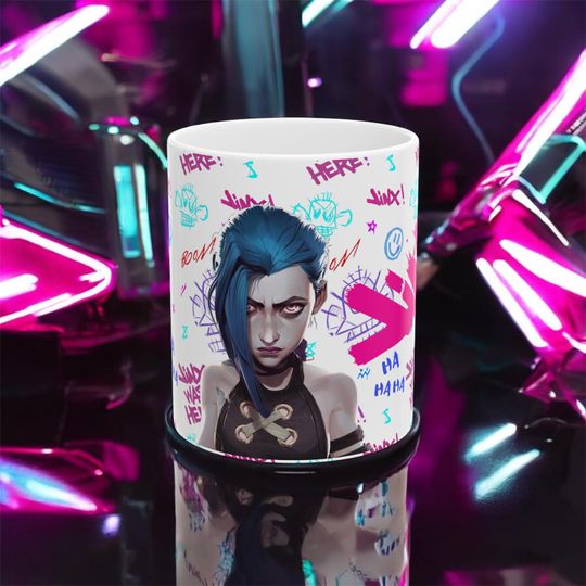 League of Legends Jinx Mug: Arcane Gamer Gift, Arcane Merch