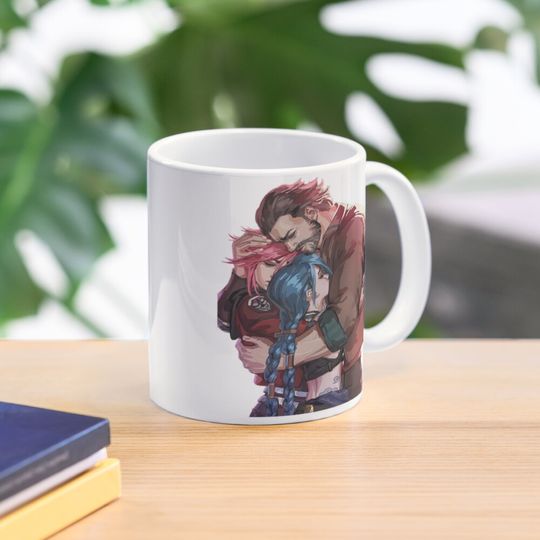 Discover Jinx Vi Arcane Coffee Mug, Arcane Merch