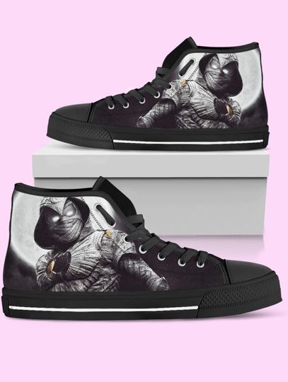 Moon Knight High Top Shoes, Video Game Sneakers for Women, Men