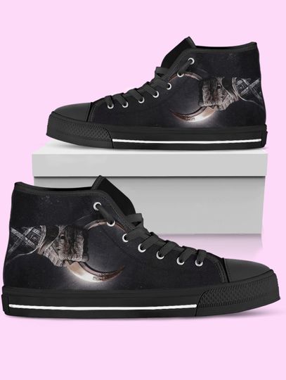 Moon Knight High Top Shoes, Video Game Sneakers for Women, Men