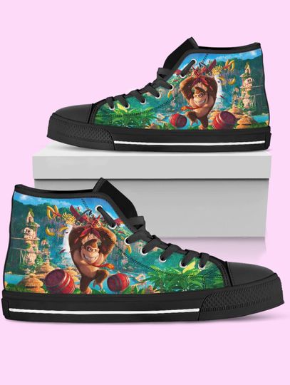 Discover Donkey Kong High Top Shoes, Video Game Sneakers for Women, Men