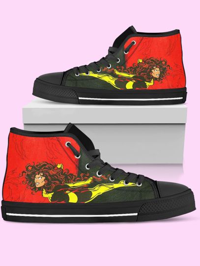 Discover X-men Jean Grey High Top Shoes, Phoenix Sneakers for Women, Men