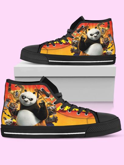 Discover Kung Fu Panda High Top Shoes, Anime Sneakers for Women, Men