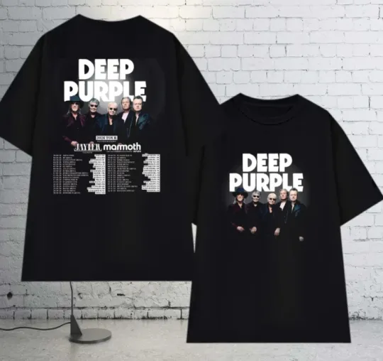 Discover Deep Purple World Tour 2026 Unisex Double Sided T-Shirt