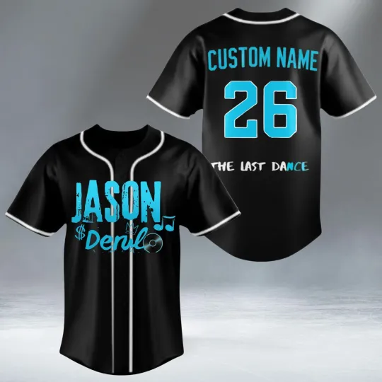 Discover Custom Jason Derulo Concert World Tour 2026 Baseball Jersey The Last Dance Inspi