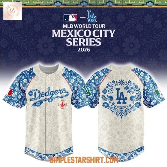 Discover Dodgers World Tour Mexico City Series 2026 Jersey