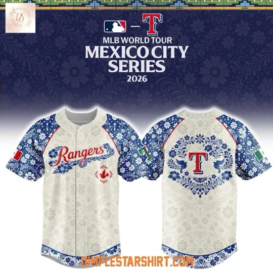 Discover Texas Ranger World Tour Mexico City Series 2026 Jersey
