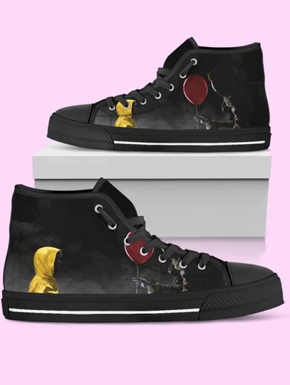 It Pennywise High Top Shoes, Movie Sneakers for Women, Men