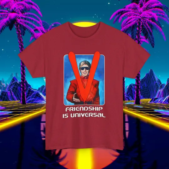 Discover Vintage V Mini Series T-Shirt Unisex Iconic Visitor 80s Retro Tee