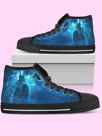 god zilla High Top Shoes, Movie Sneakers for Women, Men
