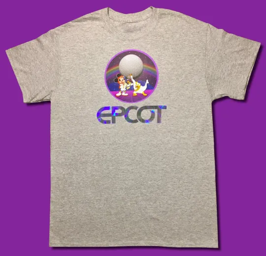 Discover Disney World Epcot Figment Vaporwave Holo Unisex T-Shirt