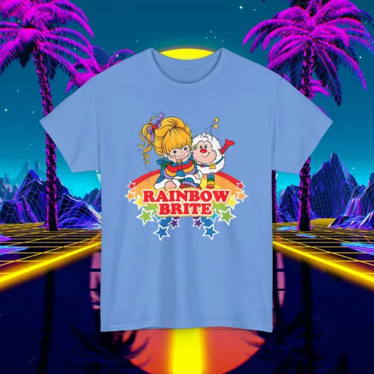 Vintage 1980s Rainbow Brite T-Shirt Unisex Retro Top