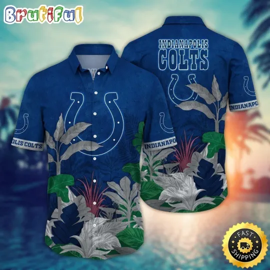 Discover Indianapolis Football Coltss Team Hawaiian Shirt Button Down Unisex