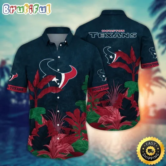 Discover Houston Football Texanss Team Hawaiian Shirt Button Down Unisex