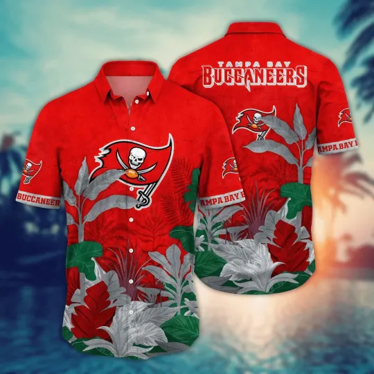 Discover Tampa Bay Football Buccaneerss Team Hawaiian Shirt Button Down