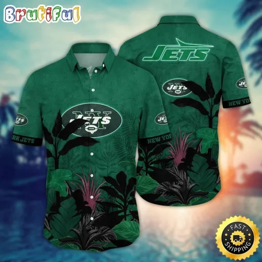 Discover New York Football Jetss Team Hawaiian Shirt Button Down Unisex