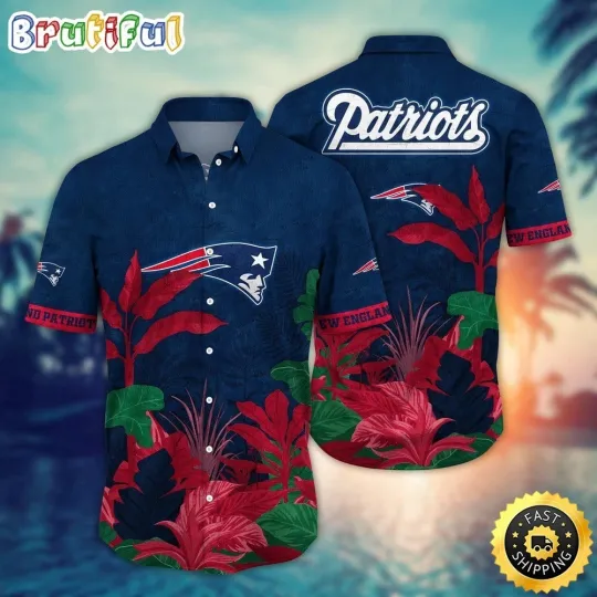 Discover New England Football Patriotss Team Hawaiian Shirt Button Down