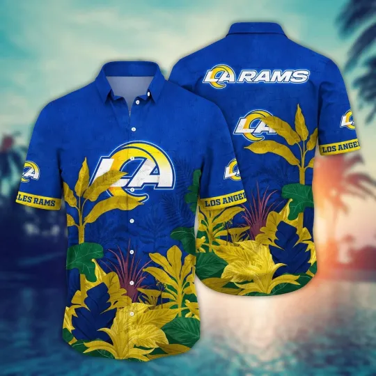 Discover Los Angeles Football Ramss Team Hawaiian Shirt Button Down Unisex