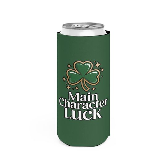 Discover Main Character Luck Slim Can Cooler Shamrock St. Patrick's Day
