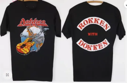 Discover 1980s Dokken Rokken Unisex Rock Band T-Shirt