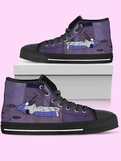 Discover Regular Show Mordecai High Top Shoes, Cartoon Shoes
