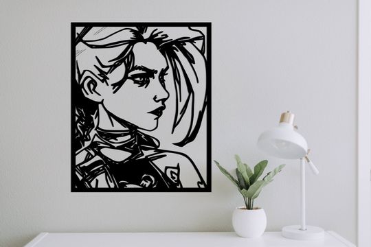 Jinx Metal Wall Art, League of Legends Wall Decor, Arcane Jinx Art, Lol, League of Legends Fan Art, Jinx Fan Art, Metal Artwork, Arcane Merch