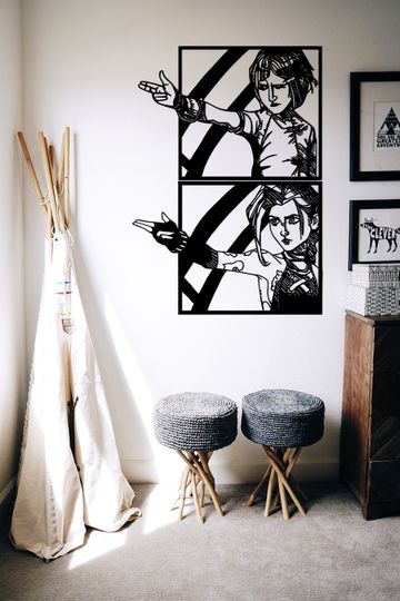 Discover Jinx and Powder Metal Wall Art, League of Legends Wall Decor, Arcane Jinx Art, Lol, League of Legends Fan Art, Jinx Fan Art, Arcane Merch