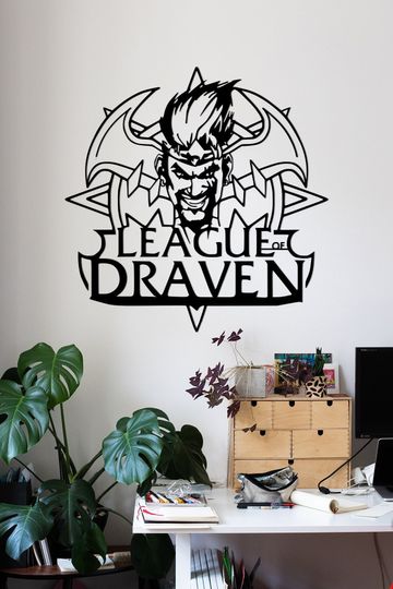 Discover Draven Metal Wall Art, League of Legends Wall Decor, Arcane Art, Lol, League of Legends Fan Art, Draven Fan Art, Metal Artwork, Arcane Merch