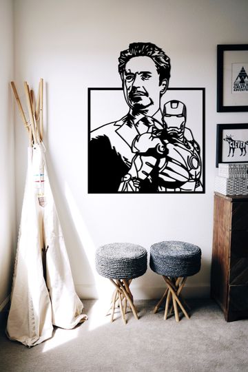 Ironman Metal Wall Art, Ironman Art, Comics Wall Art, Ironman Wall Hanging, Avengers Superhero, Avengers Poster