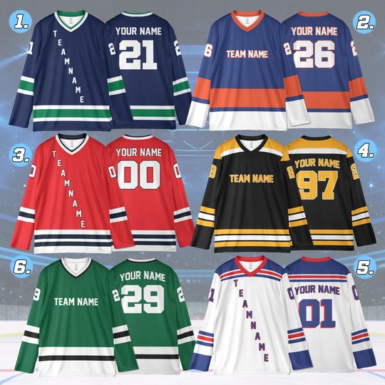 Discover Custom Hockey Jersey - Personalized Team Uniform