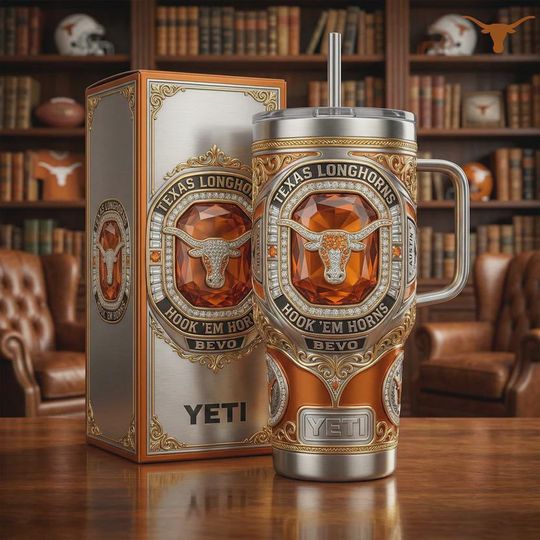 Discover Luxury 3D Crystal Bull Tumbler With Handle, Custom Printed Stainless Steel Mug, Gift for Fans, Insulated Travel Cup (No Box, Only Tumbler)