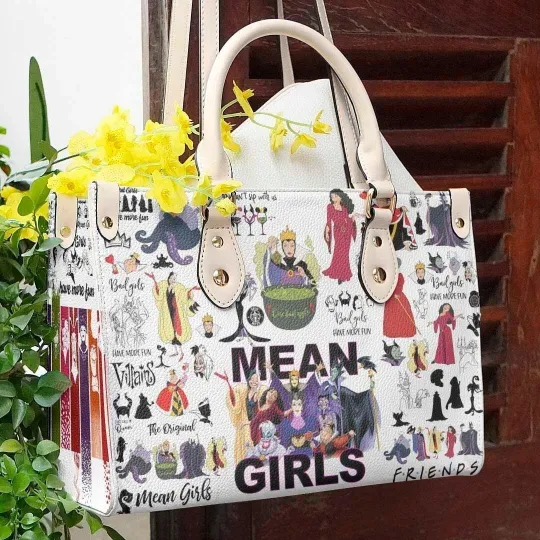 Disney Villains Leather Handbag, Maleficent Women Handbag