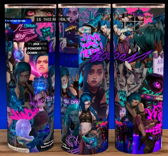 Discover Jinx Arcane League of Anime Legends Collection 2 Gamer Cup Mug Tumbler