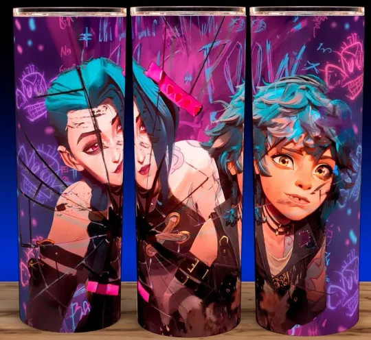 Discover Jinx and Isha Arcane League of Anime Legends Sadness POW Cup Mug Tumbler