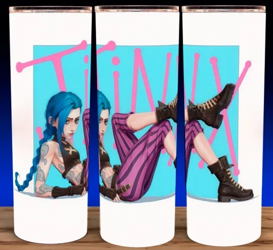 Discover Jinx Arcane League of Anime Legends Gamer Cup Mug Tumbler