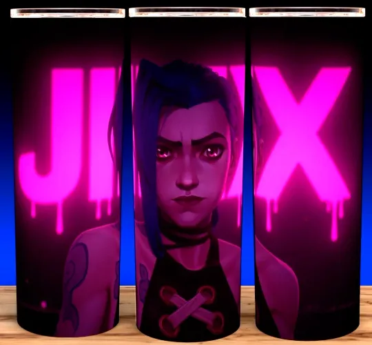 Discover Jinx Arcane League of Anime Legends Gamer Cup Mug Tumbler