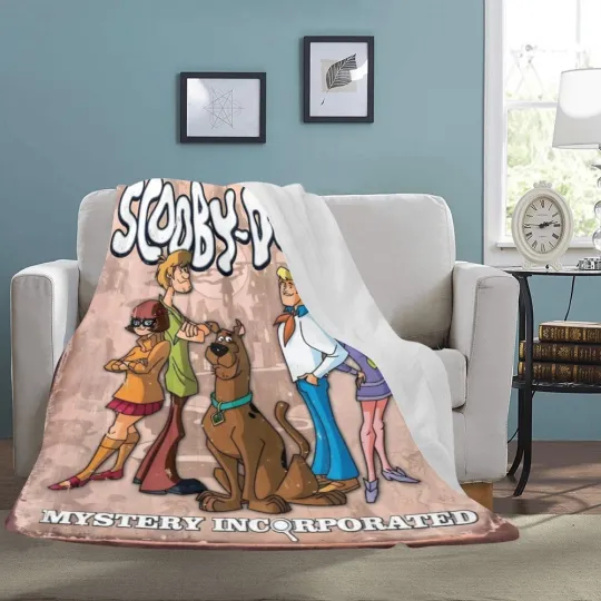 Vintage Scooby Doo Mystery Incorporated Micro Fleece Blanket