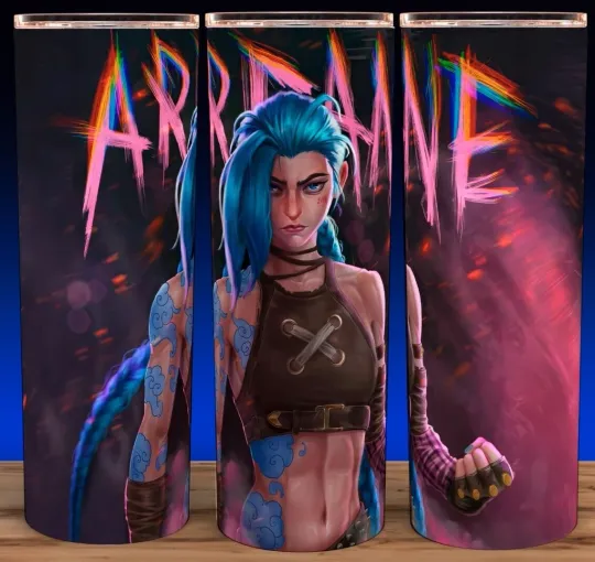 Discover Arcane Jinx League of Anime Legends Gamer Cup Mug Tumbler, Arcane Merch