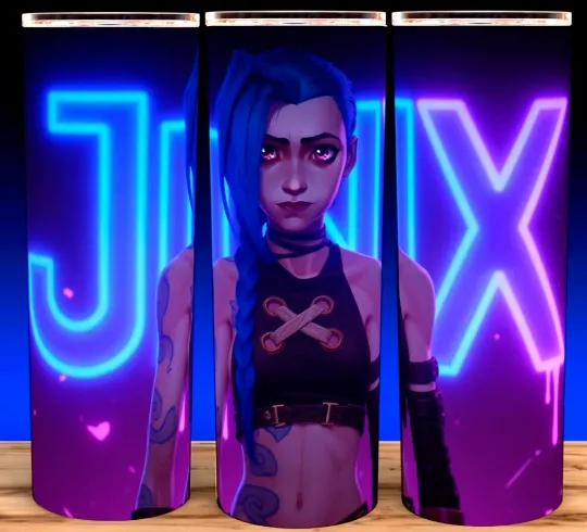 Discover Jinx Arcane League of Anime Legends Gamer Cup Mug Tumbler, Arcane Merch