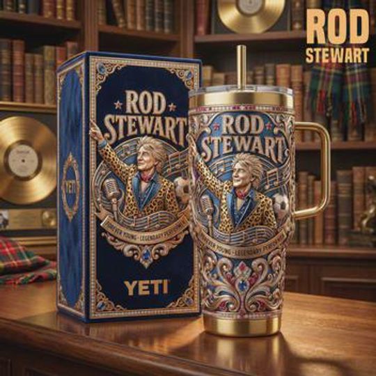 Discover Rod Stewart Stainless Steel Tumbler with Handle (No Box, Only Tumbler)