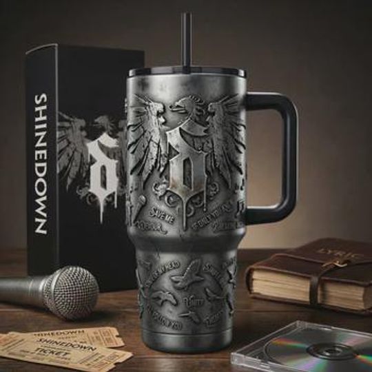Discover shine down Tumbler with Handle, shine down Rock Band Stainless Steel Mug (No Box, Only Tumbler)