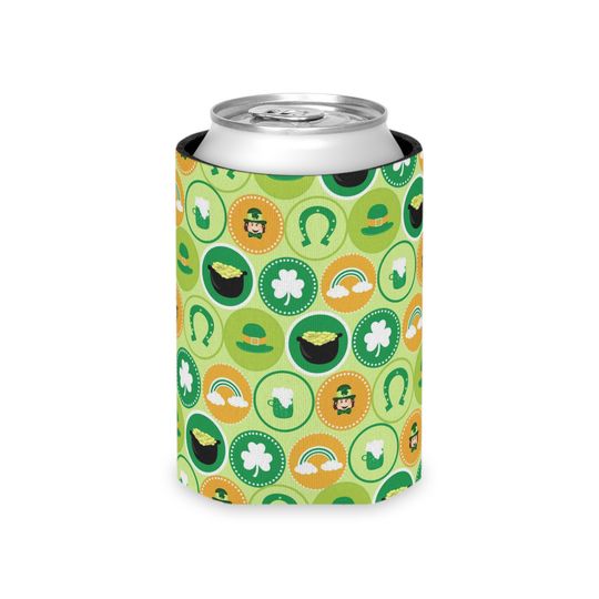 Discover Irish Symbols Icons St. Patrick's Day Can Cooler