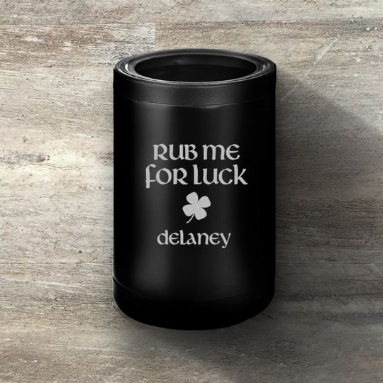 Discover St. Patrick's Day Drinking Cup, Personalized Tumbler Can Cooler Holder Hugger, Custom Engraved, Funny St. Patty's Day Mug Cup, St. Paddy's