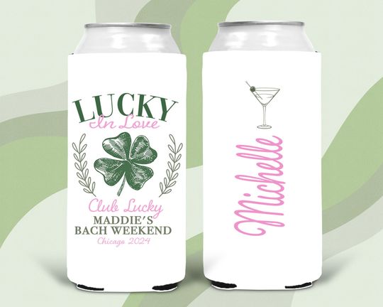 Discover Personalized St Patrick's Day Bachelorette Can Coolers