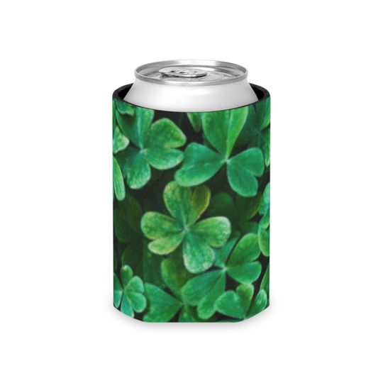 Discover Shamrocks Clovers St. Patrick's Day Can Cooler