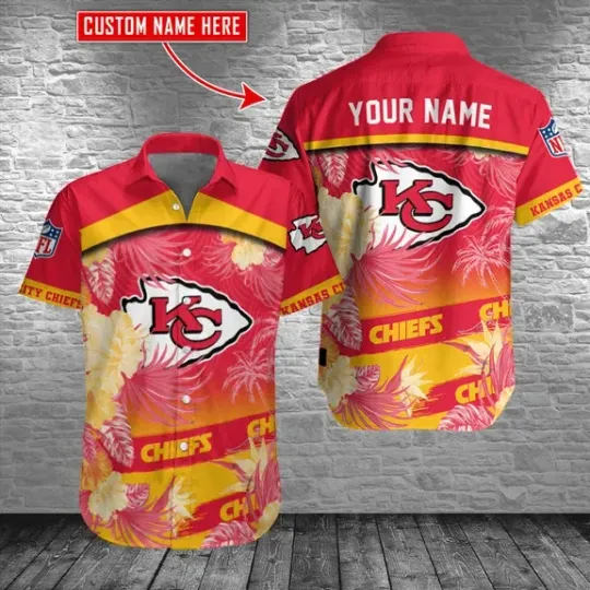 Discover Kansas City Football Team KC Chiefss Hawaiian Shirt Button Down Unisex Adults