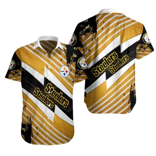 Discover Pittsburgh Football Team Steelerss Hawaiian Shirt Button Down Unisex Adults