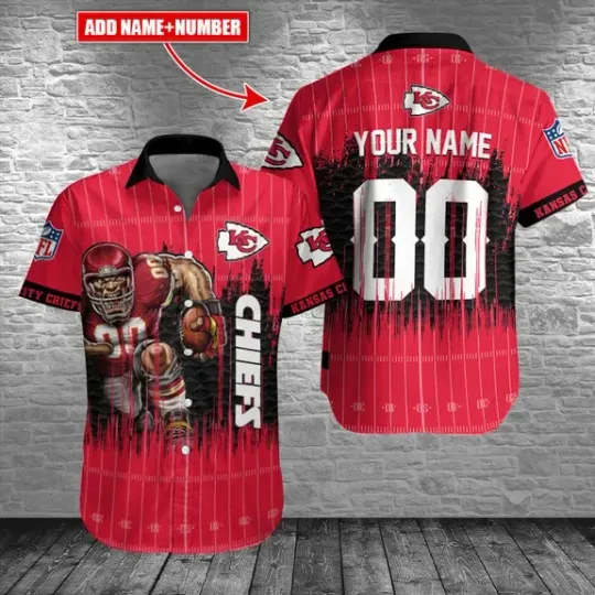 Discover Kansas City Football Team KC Chiefss Hawaiian Shirt Button Down Unisex Adults