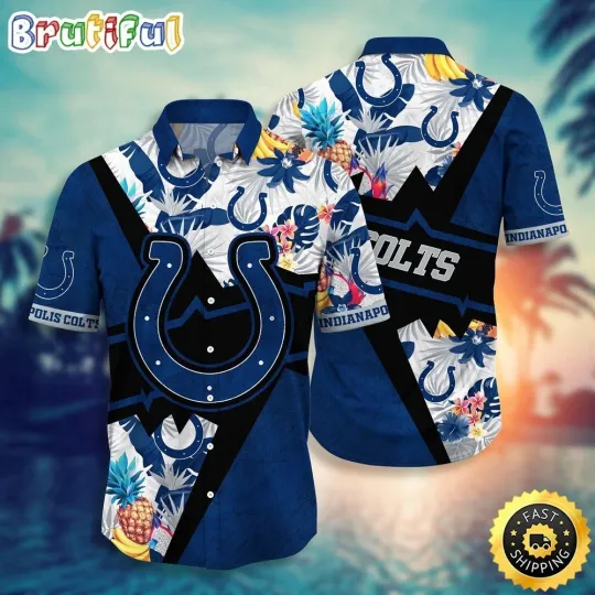 Discover Indianapolis Football Coltss Team Hawaiian Shirt Button Down Unisex